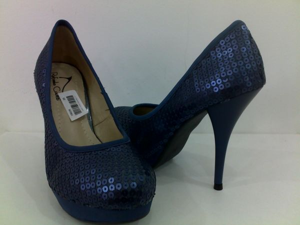 Salto Alto Meia Pata Boneca Lantejoulas